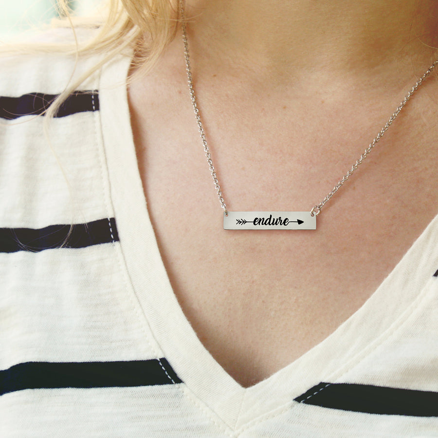 Endure To The End - Endure Bar Necklace