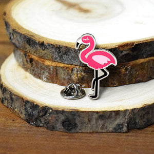 Flamingo Enamel Pin - Stand Tall and Be Amazing