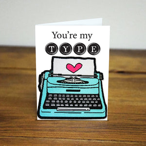 You're My Type Iron-on Typewriter Patch