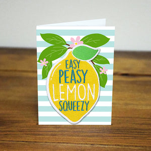 Easy Peasy Lemon Squeezy - Iron On Patch