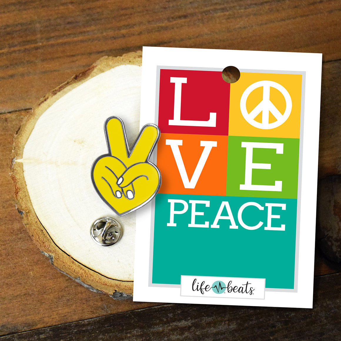 Love & Peace Enamel Pin