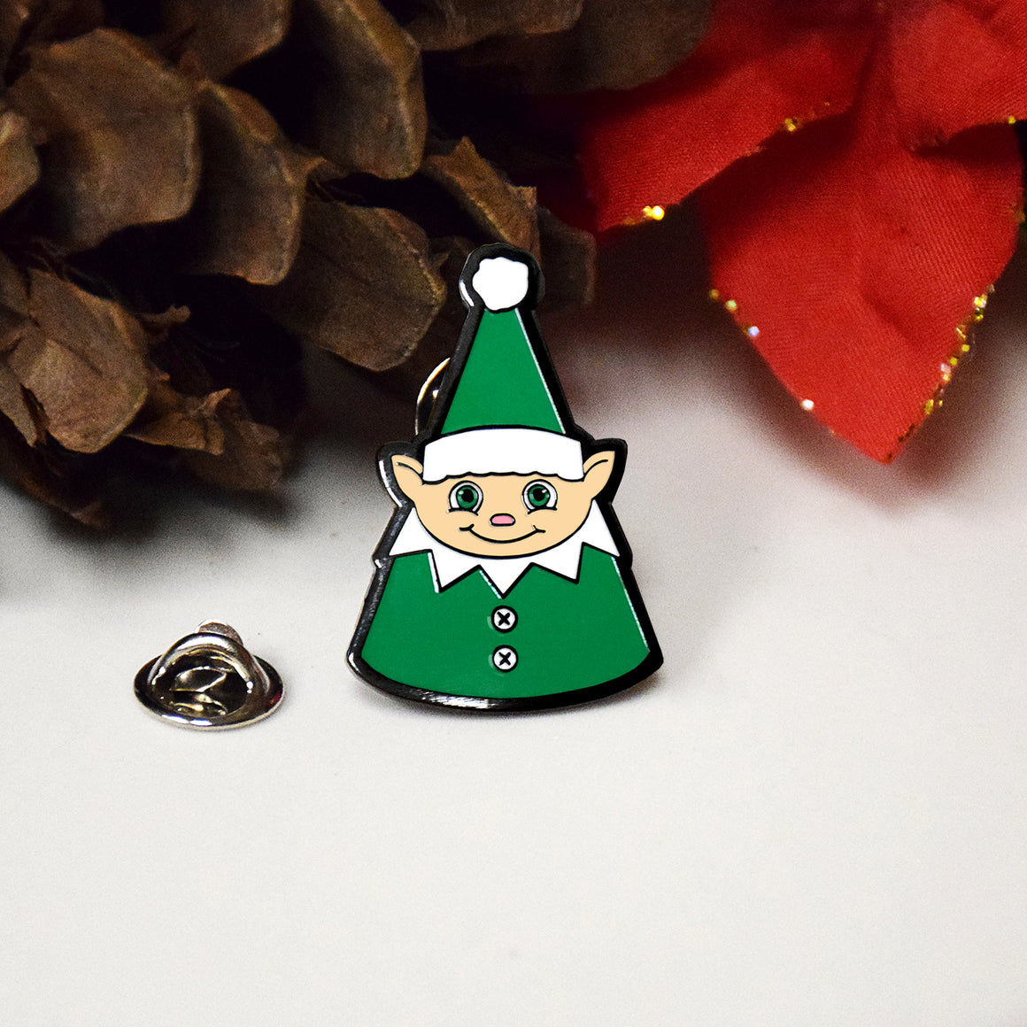 Christmas Elf Enamel Pin