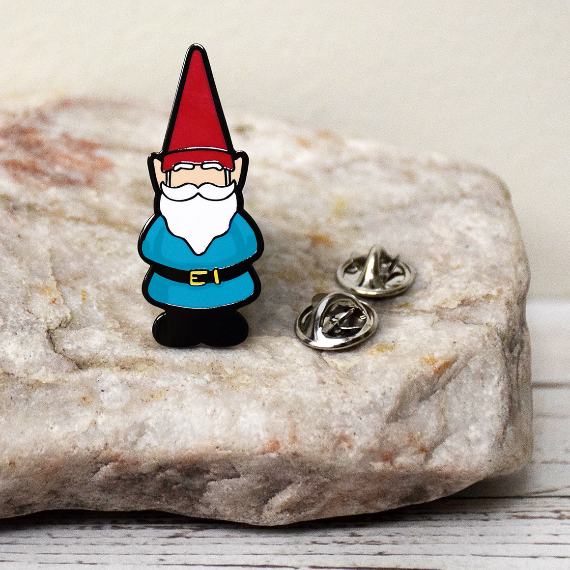 Relax and Enjoy The Little Things - Garden Gnome Enamel Pin