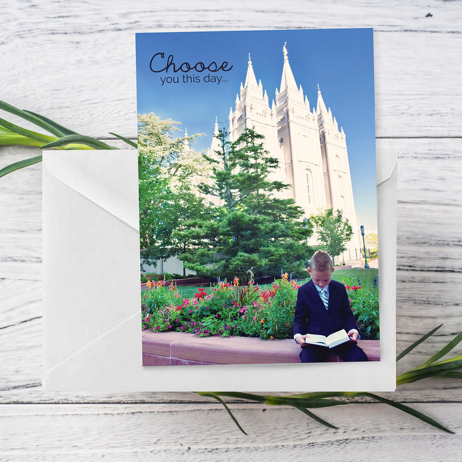 Baptism Choose You This Day Greeting Card