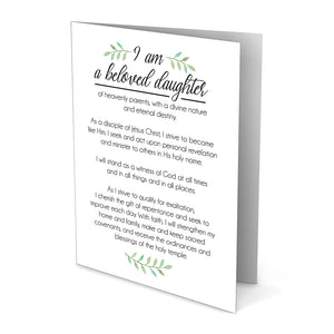 Young Women Theme Greeting Card
